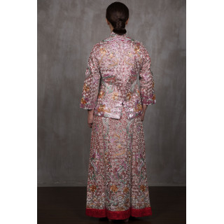 85% Embroidered Gold and Silver Thread Dragon and Phoenix Qua Hou(褂后)